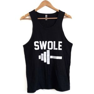 Next Level Apparel Workout Black Muscle Tee